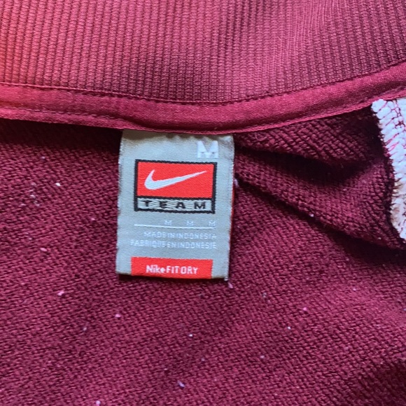 Nike team zip up maroon medium - Picture 2 of 3